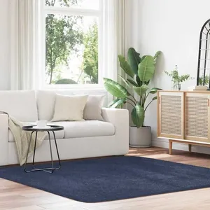 Comparateur de prix : vidaXL Tapis shaggy à poils longs NAVARRA bleu marine 200x200 cm