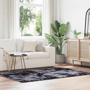 Comparateur de prix : vidaXL Tapis Shaggy à poils longs NAVARRA gris foncé 130x200 cm