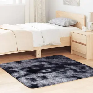 Comparateur de prix : vidaXL Tapis shaggy à poils longs NAVARRA gris foncé 120x120 cm