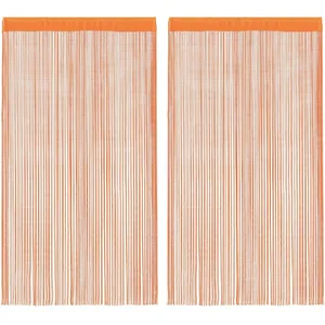 Comparateur de prix : Rideaux à fils 2 pcs orange 100x250 cm vidaXL