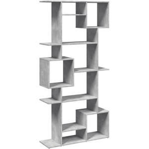 vidaXL Bibliothèque gris béton 92x29x188 cm bois d'ingénierie pas cher