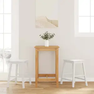 Comparateur de prix : vidaXL Chaises de bar 2 pcs blanc bois massif d'hévéa