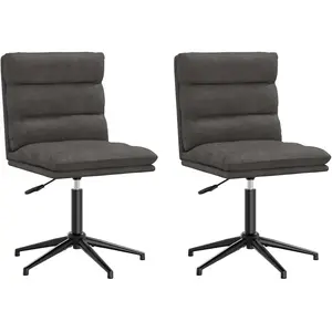 vidaXL Chaise de salle à manger 2 pcs. noir similicuir pas cher