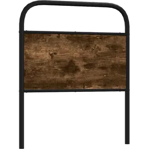 Comparateur de prix : vidaXL Vidaxl Tête De Lit Chêne Fumé 80 Cm Acier Et Bois D'ingénierie