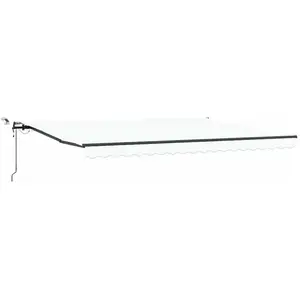 Vidaxl - Auvent Rétractable With Blanc 450 × 300 Cm Tissu pas cher