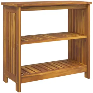 vidaXL Armoire de jardin Marron 75 x 35 x 70 cm Bois d'acacia massif pas cher
