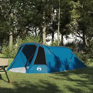 Comparateur de prix : vidaXL Tente tunnel avec toit bleu et gris 328 x 228 x 115 cm