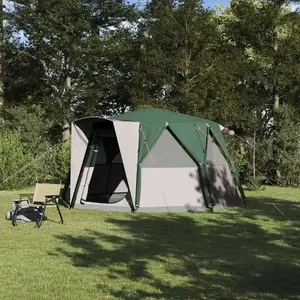 vidaXL Tente cabane avec toit à mémoire Vert 425 x 396 x 222 cm pas cher