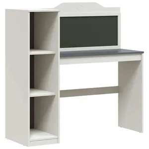Comparateur de prix : vidaXL Vidaxl Bureau Tableau Noir Blanc Et Gris 120 X 45 X 118.5 Cm