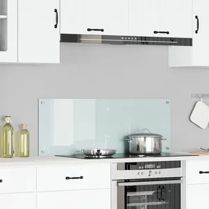 Comparateur de prix : vidaXL Dosseret De Cuisine Vidaxl Blanc 110x40x0,6 Cm En Verre Trempé