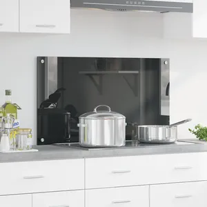 Comparateur de prix : Vidaxl - Crédence de cuisine Gris Foncé 90x50x0,6 cm en verre trempé