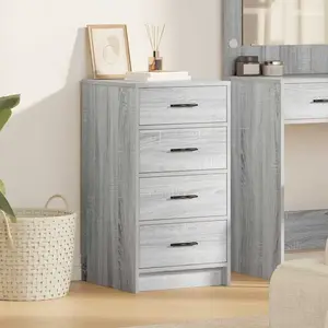 vidaXL Sideboard Gris Sonoma 40 x 41 x 75 cm Matériau dérivé du bois pas cher