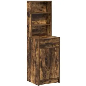 Vidaxl - Haut Armoire Chêne Fumé 40 X 40,5 X 135 Cm Bois D'Ingénierie pas cher