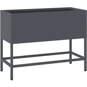 vidaXL Jardin Potager Élevé Vidaxl 60x26x45 Cm Acier Anthracite