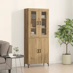 vidaXL Vidaxl Buffet Avec Cabinet Mural En Chêne Artisanal pas cher