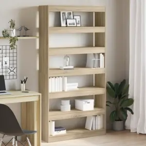 Comparateur de prix : Vidaxl - Bibliothèque Chêne Sonoma Bois d'ingénierie 100 x 30 x 198 cm