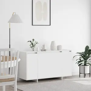 vidaXL buffet blanc  Blanc Bois 135 x 41 x 75 cm Buffet blanc pas cher