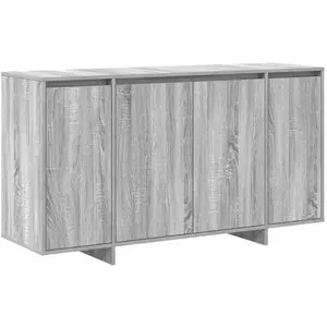 vidaXL Sideboard Gris Sonoma 135 x 41 x 69 cm Matériau dérivé du bois pas cher