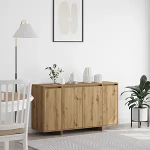 Vidaxl - Buffet Chêne Artisanal 135 X 41 X 69 Cm Bois D'Ingénierie pas cher