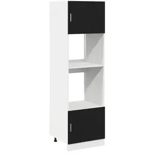 vidaXL Armoire suspendue Chêne noir 60 x 57 x 207 cm Bois d'ingénierie pas cher