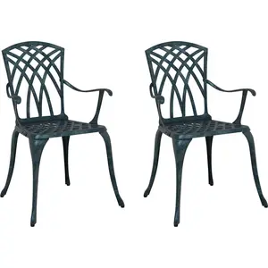 Comparateur de prix : Vidaxl Chaises d'extérieur en aluminium - Vert
