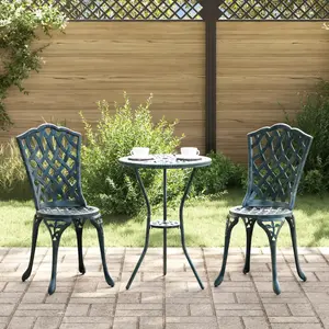Comparateur de prix : Vidaxl Chaise d'extérieur en aluminium moulé - Vert foncé