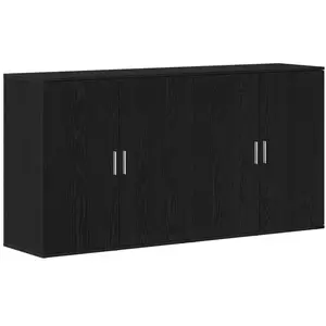 Comparateur de prix : Vidaxl - Buffets 2 Pcs Chêne Noir 79 X 38 X 80 Cm Bois D'Ingénierie