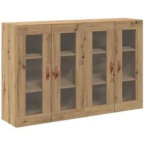 vidaXL Cabinets muraux 2 pcs Chêne artisanal 69,5 x 34 x 90 cm pas cher