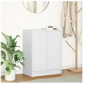 Vidaxl buffet blanc 57x34x76 cm bois d'ingénierie