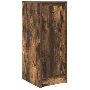 Vidaxl - Buffet chêne fumé 29,5x34x76 cm bois d'ingénierie pas cher