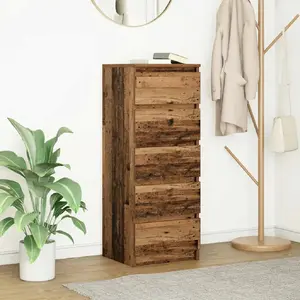 Vidaxl buffet avec tiroirs vieux bois 37,5x35x99 cm bois d'ingénierie pas cher