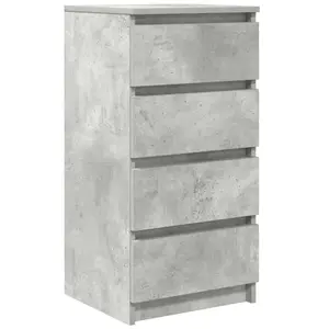 Vidaxl - Buffet gris béton 37,5x35x76 cm bois d'ingénierie pas cher