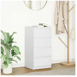 Vidaxl - Buffet blanc 37,5x35x76 cm bois d'ingénierie pas cher
