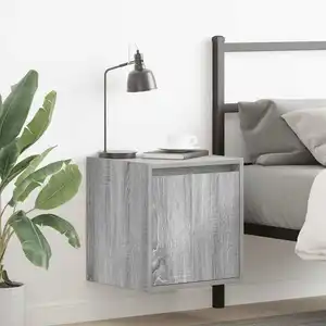 vidaXL Tables de chevet murales 2 pcs sonoma gris 38x34x40 cm pas cher
