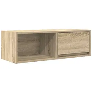 vidaXL Meuble TV chêne sonoma 80x31x25,5 cm bois d'ingénierie pas cher