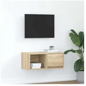 Meuble tv chêne sonoma 60x31x25,5 cm bois d'ingénierie Vidaxl pas cher