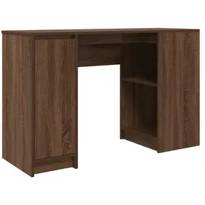 Vidaxl - Bureau chêne marron 120x42x76 cm bois d'ingénierie pas cher