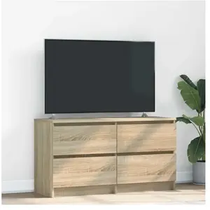 vidaXL Meuble TV chêne Sonoma 100x35x54 cm Bois d'ingénierie pas cher