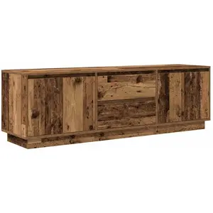 Vidaxl - Meuble tv avec éclairage led vieux bois 160,5x41x50 cm pas cher