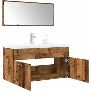 Comparateur de prix : vidaXL Ensemble de meubles salle de bain 3 pcs bois d'ingénierie
