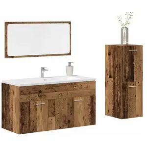 Vidaxl - Ensemble de meubles salle de bain 3 pcs bois d'ingénierie pas cher