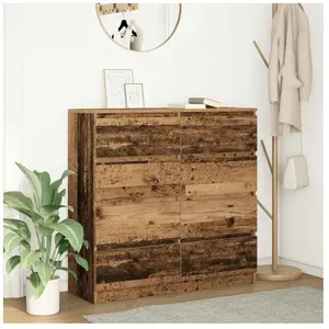 Vidaxl buffet vieux bois 100x35x99 cm bois d'ingénierie pas cher