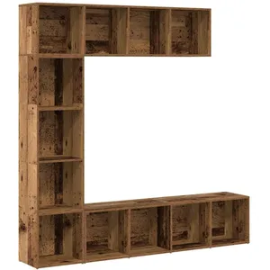 Vidaxl - Bibliothèques 3 pcs vieux bois bois d'ingénierie pas cher
