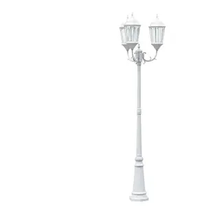 Comparateur de prix : vidaXL Vidaxl Lampadaire Jardin Blanc Aluminium 61 X 53 X 235 Cm