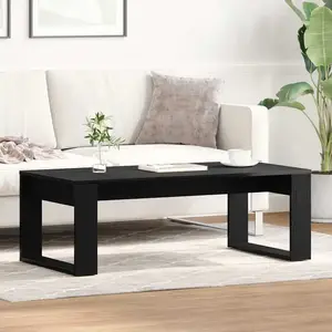 Vidaxl table basse chêne noir 102 x 50 x 35 cm bois d'ingénierie pas cher