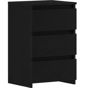 vidaXL Cabinet de chevet 2 pcs Chêne noir 40 x 35 x 62,5 cm pas cher