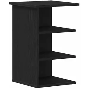 vidaXL Meuble d'appoint Chêne noir 35 x 35 x 55 cm Bois d'ingénierie