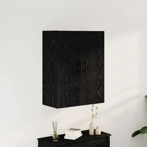 vidaXL Armoire Murale Vidaxl Chêne Noir 69,5x34x90 Cm Bois Aggloméré pas cher