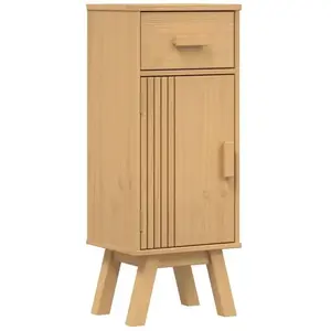 Cabinet De Salle De Bain Avec Étagère Marron 35 X 30 X 90 Cm Vidaxl pas cher