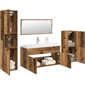 Vidaxl - Ensemble de meubles salle de bain 5 pcs bois d'ingénierie pas cher